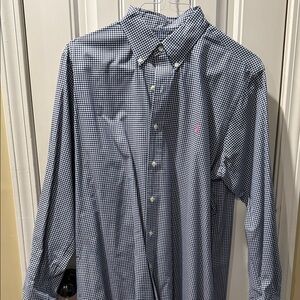 Polo Ralph Lauren Navy Checkered Button Down Shirt